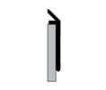 Pemko 3151DR 24" Standard Perimeter Gasketing with Black Sponge Neoprene insert - Dark Bronze Anodized Aluminum