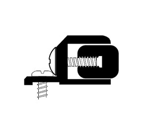 Pemko 351C 84" Adjustable Astragal Insert - Clear Anodized Aluminum