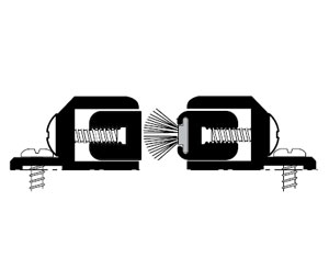 Pemko 351B-BP 96" Adjustable Astragal Set with Pile Insert - Mill Finish Bronze