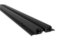 Pemko 351BSP/BSP-BKP 120 Adjustable Double Door Astragal with Black Pile Insert, 120" length, Black Suede Powder Coat
