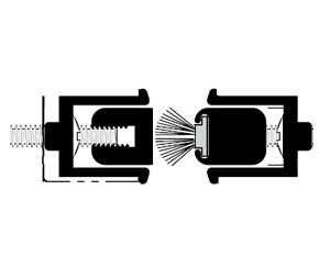 Pemko 354D-DP 96" Adjustable Astragal Set with Pile Insert - Dark Bronze Aluminum