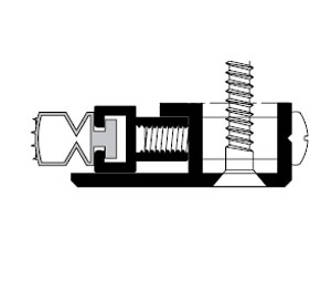 Pemko 379CPK 30" Adjustable Jamb Weatherstrip with Black Pemko Prene insert - Clear Anodized Aluminum