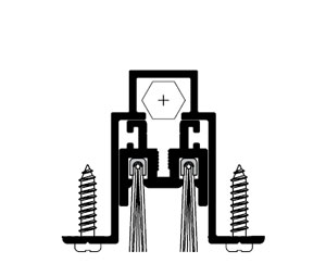 Pemko 434ANBL 48" Automatic Door Bottom with Nylon Brush insert - Mill Finish Aluminum - Full Mortise Mount