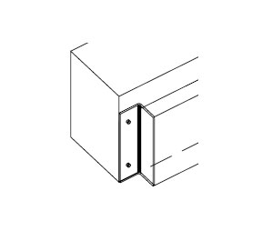 Pemko K412PD Kit for 412 Automatic Door Bottom - Surface - Dark Bronze