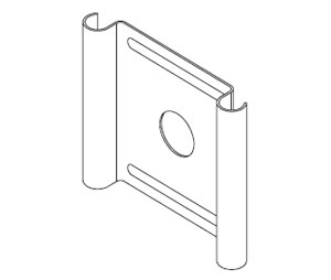 Pemko MP606 Cover Clip for Brushed 300 Series Hinges