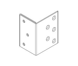 Pemko PDLBRKT Frame Bracket Only for PDL