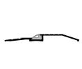 Pemko 2010BSPPK 24" Black Suede Powder Coat Aluminum 24" ADA Compliant Panic Threshold with PemkoPrene insert - 5"W x 1/2"H