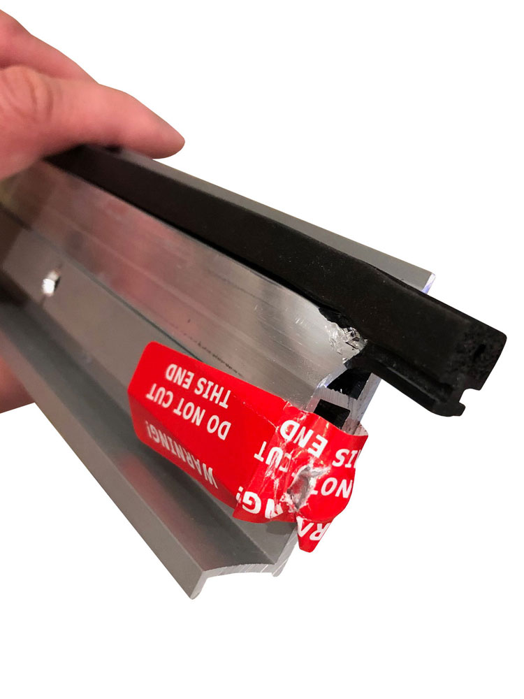 Pemko 412CRL 32" Automatic Door Bottom with Rubber insert Clear