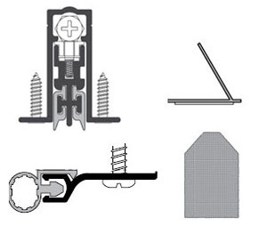 Pemko PEMKOSTCSET-2D36x80BL STC-2D Acoustic Seal Set for 36" x 80" Doors