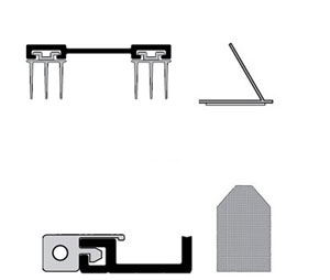 Pemko PEMKOSTCSET-3E36x80BL STC-3E Acoustic Seal Set for 36" x 80" Doors