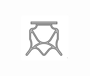 Pemko PK4304BL 42" Replacement PemkoPrene - Black