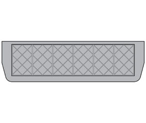 Pemko RR1.25FMR96" Recycled Rubber Ramp Assembly - 96" Width