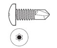 Pemko TORX-TKS14075R Pan Head Self-Drilling Self-Tapping Screw 1/4-20 x 3/4"