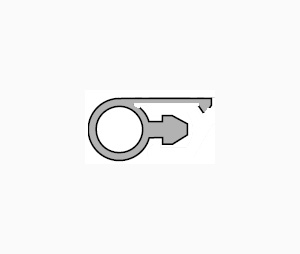 Pemko V47GR 24" Replacement Vinyl - Gray