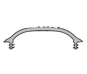 Pemko EV64GR 54 Eco-V Bio-based 54" Replacement Vinyl - Gray