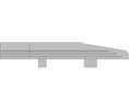 Pemko WING16LHA 90" Mill Finish Aluminum Miter Returns For All Modular Ramp Thresholds - Left Hand