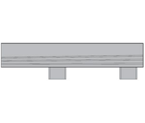 Pemko WING EXT RHA 36" Mill Finish Aluminum Miter Returns For All Modular Ramp Thresholds - Right Hand
