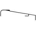 Pemko 164GM 24" Gold Anodized Aluminum Residential Thresho-Sill 