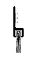 Pemko 18041DNB 84" Dark Bronze Anodized Aluminum Nylon Brush Gasketing