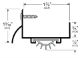 Pemko 216GPK 36" Gold Anodized Aluminum Door Shoe with Rain Drip - Pemko Prene insert