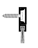 Pemko 29324DNB 28" Dark Bronze Anodized Aluminum Split Astragal / Door Sweep - Nylon Brush Insert