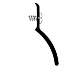 Pemko 345BDG 80in. Bright Dip Gold Anodized Aluminum Door Bottom Rain Drip 