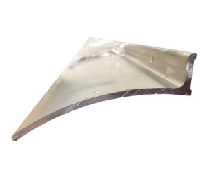 Pemko 346C 36" Clear Anodized Aluminum Overhead Rain Drip