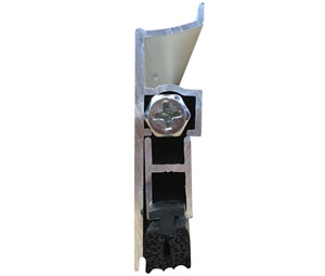 Pemko 412CRL 42" Automatic Door Bottom with Rubber insert - Clear Anodized Aluminum - Surface Mount