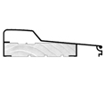 Pemko 84514D 40in. Dark Bronze Anodized Aluminum All-Aluminum Fixed Sill Residential Threshold