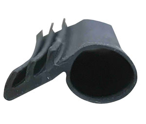 Pemko P50BL 25 Thermoplastic Kerf-In Weatherstrip - Black - 25 length