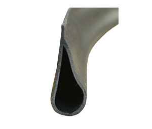 Pemko S88BL 510/2 Adhesive-Backed Fire/Smoke Bulb Gasketing - Black - 1020' length