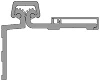 Pemko CHS083SF 83 in Half Surface Clear Anodized Aluminum Continuous Hinge