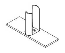 Pemko XW1-100PK Wall Anchor,Unequal Rabbet