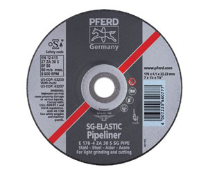 PFERD 419-63255 Type 27 SG Pipeliner Grinding Wheel - 4 1/2" Diam