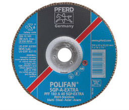 PFERD 419-62268  Type 27 POLIFAN® SG Flap Discs - 40 Grit