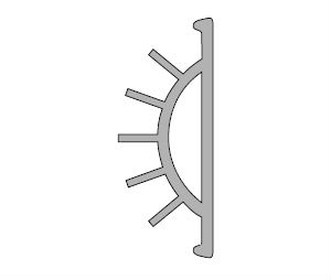 Pemko PK9GR 54" Replacement PemkoPrene - Gray