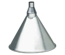 Plews Lubrimatic 570-75-001 Funnels, 1 qt, Galvanized Steel, 7" dia.
