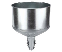 Plews Lubrimatic 570-75-008 Funnels, Tractor Lock-On with Screen, 8 qt, Galvanized Steel