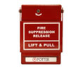 Potter RMS1TWPLP Die-Cast Manual Pull Station - Dual Action - Weather Proof - Red