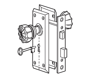 Prime-Line E 2311 Mortise Lock Set (Keyed)
