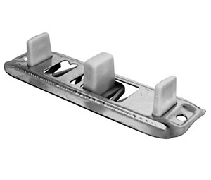 Prime-Line N 6560 Sliding Closet Door Floor Guide - Adjustable, Stamped Steel, Nylon, 2/Package