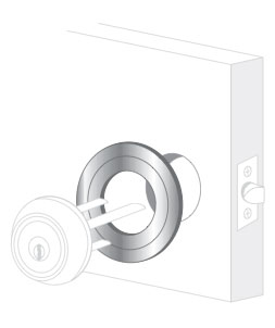 Pro-Lok EAP-110-C 2-3/4" Chrome Adaptor Plate