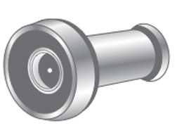 Pro-Lok EDV-120-C 190&deg; 1/2" Medium Door Viewer, Chrome