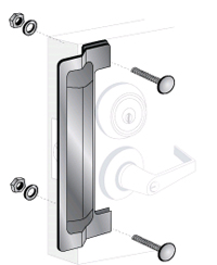 Pro-Lok ELP-240-B 13" x 3-5/8" Latch Protector w/ No Pin 