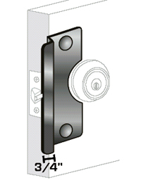 Pro-Lok ELP-200-B 6" Center Rose Latch Protector
