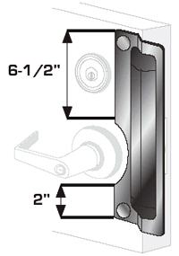 Pro-Lok ELP-221-C 11" x 3" Left Handed Latch Protector