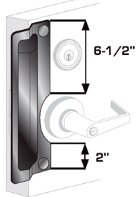 Pro-Lok ELP-222-C 11" x 3" Right Handed Latch Protector