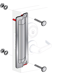 Pro-Lok ELP-250-1-C 11" x 3" Latch Protector w/ 1 Pin 