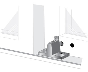 Pro-Lok EPL-101-W 1-1/2" X 2-1/4" Top Knob Patio Lock, White