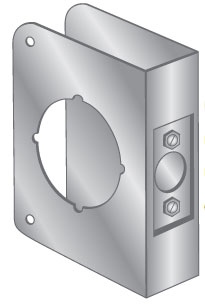 Pro-Lok EWP-122-S Stainless Steel Wrap-Around Plate, 4" x 4-1/2"